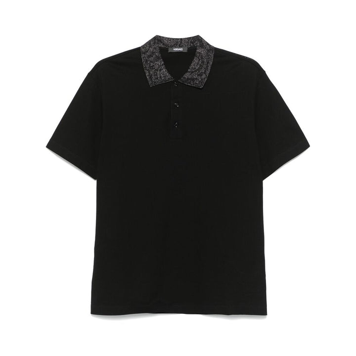 Versace Black Polo Shirts Men