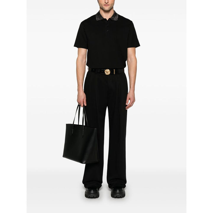 Versace Black Polo Shirts Men