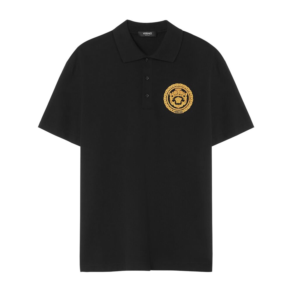 Versace Black Polo Shirts Men
