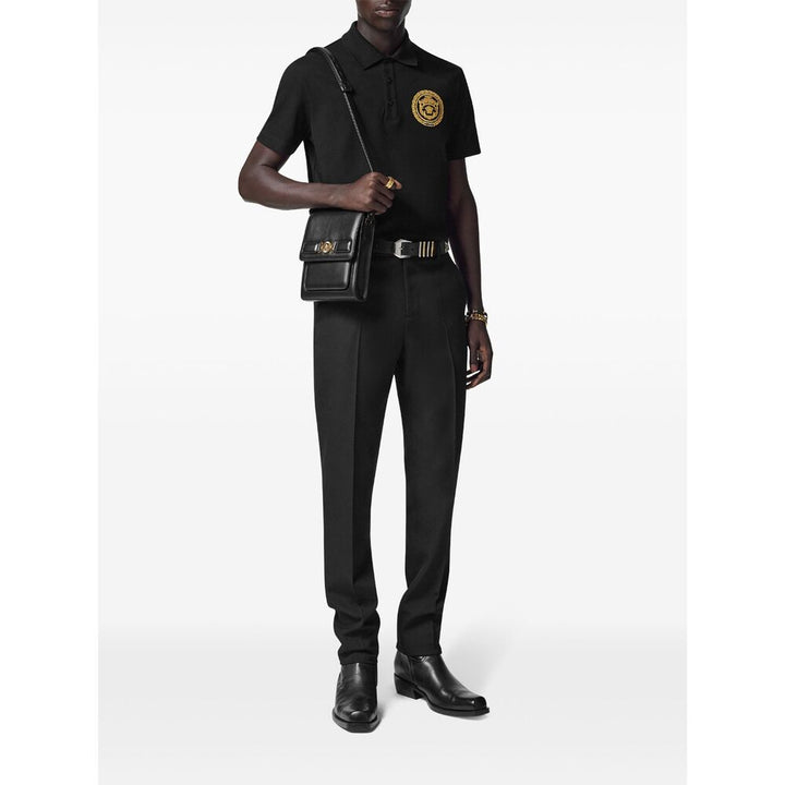 Versace Black Polo Shirts Men