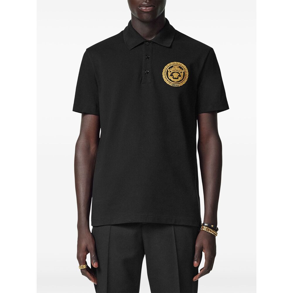 Versace Black Polo Shirts Men