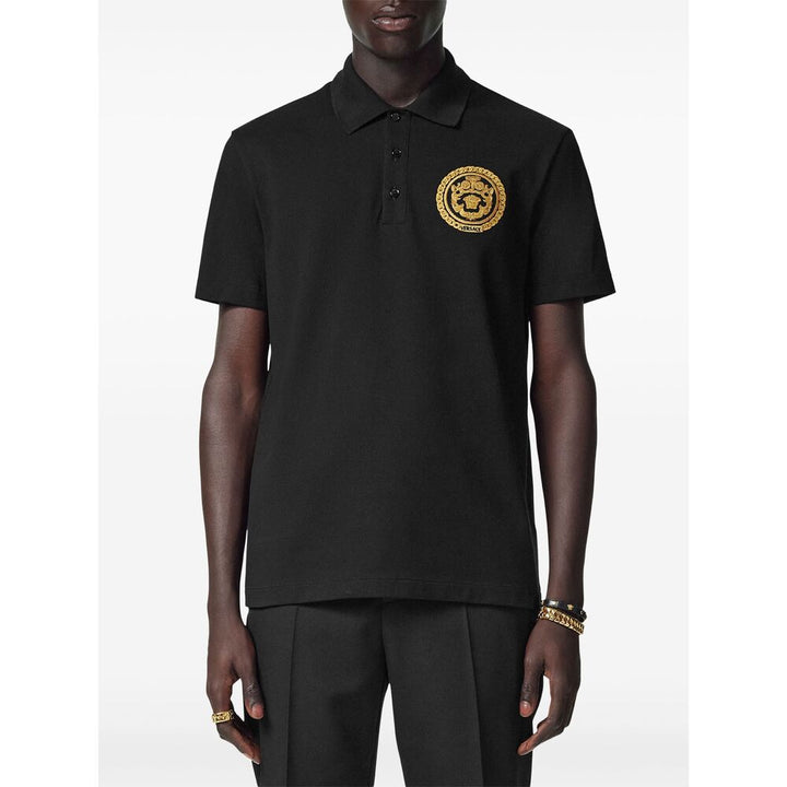 Versace Black Polo Shirts Men