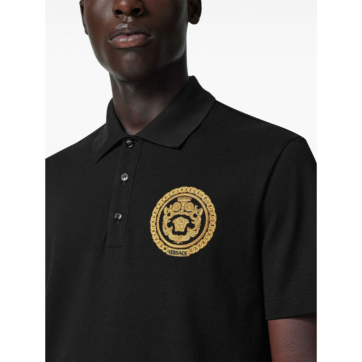 Versace Black Polo Shirts Men