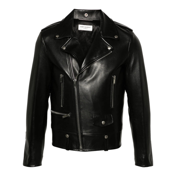 Saint Laurent Black Jackets - Biker Jackets Men