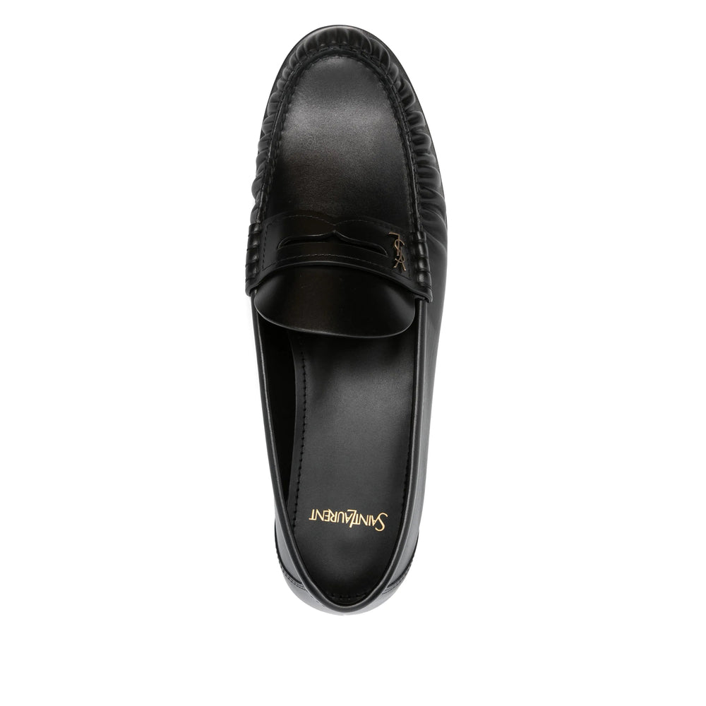 Saint Laurent Black Loafers Men