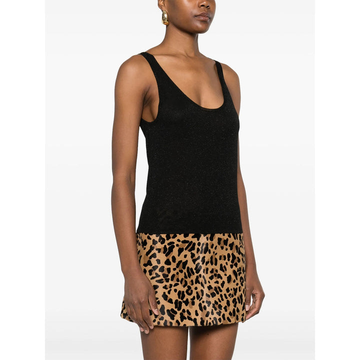 Saint Laurent Black Tops - Vests & Tank Tops Women