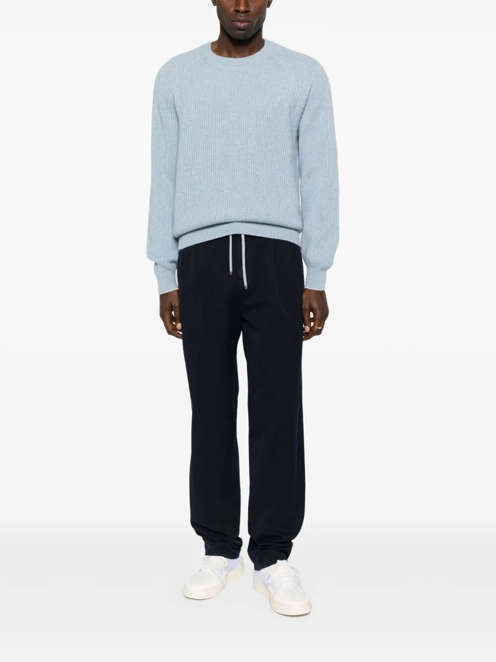 Brunello Cucinelli Men English Rib Knit Sweater