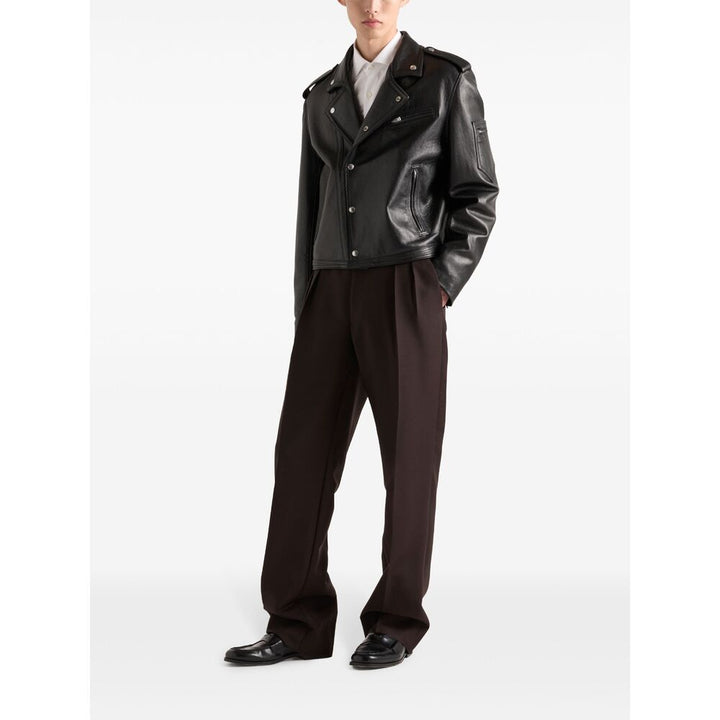 Prada Black Jackets - Leather Jackets Men