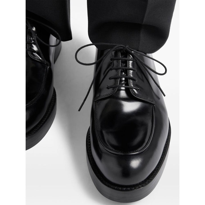 Prada Black Derby Shoes Men