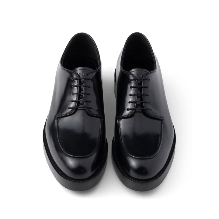 Prada Black Derby Shoes Men