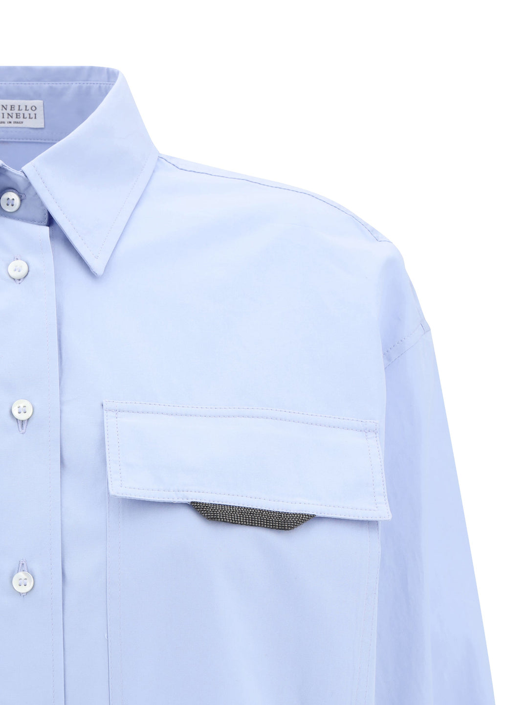 Brunello Cucinelli Women Shirt With Iconic Jewelry Detail