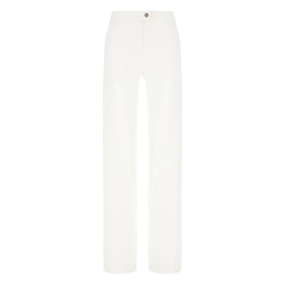 Ferragamo White Denim - Straight-Leg Jeans Women