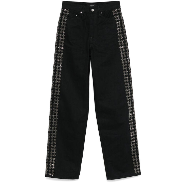 Amiri Black Denim - Straight-Leg Jeans Women