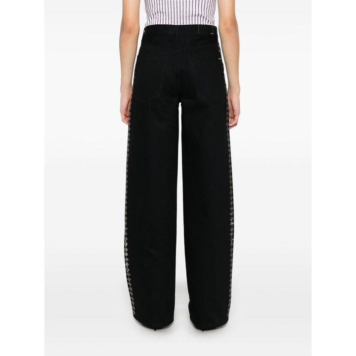 Amiri Black Denim - Straight-Leg Jeans Women
