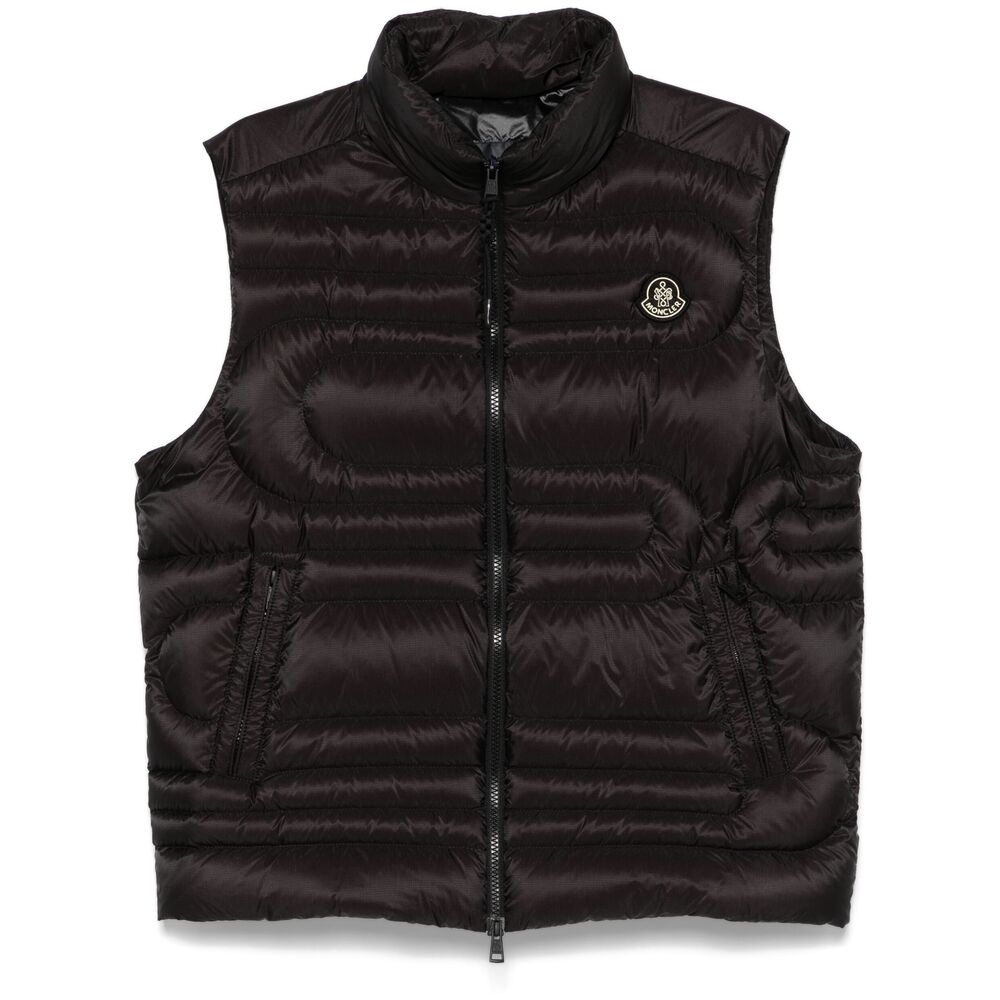 Moncler Black Jackets - Waistcoats & Gilets Men