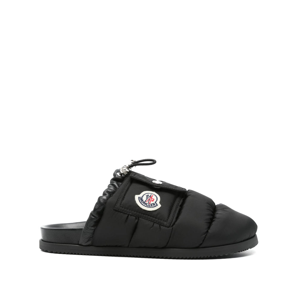 Moncler Black Slippers Women