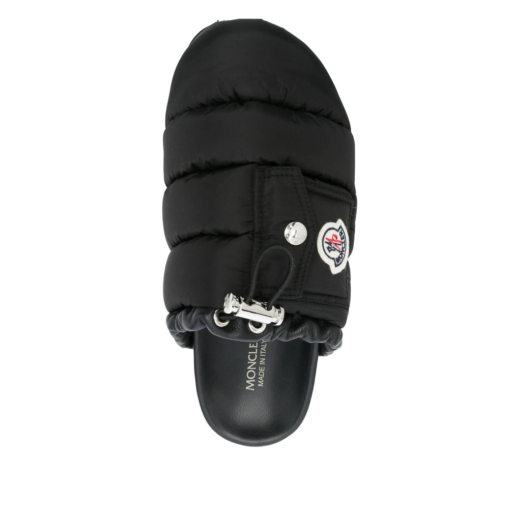 Moncler Black Slippers Women