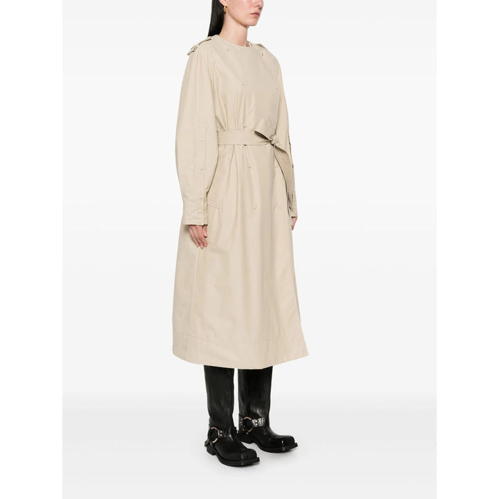 Moncler Neutrals Coats - Trench & Raincoats Women