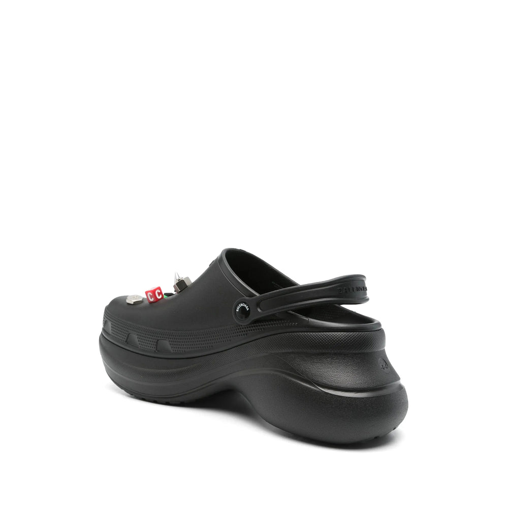 Balenciaga Black Slippers Men
