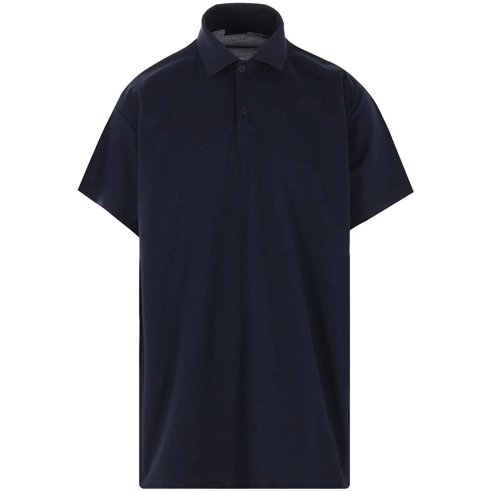 Balenciaga Blue Polo Shirts Men