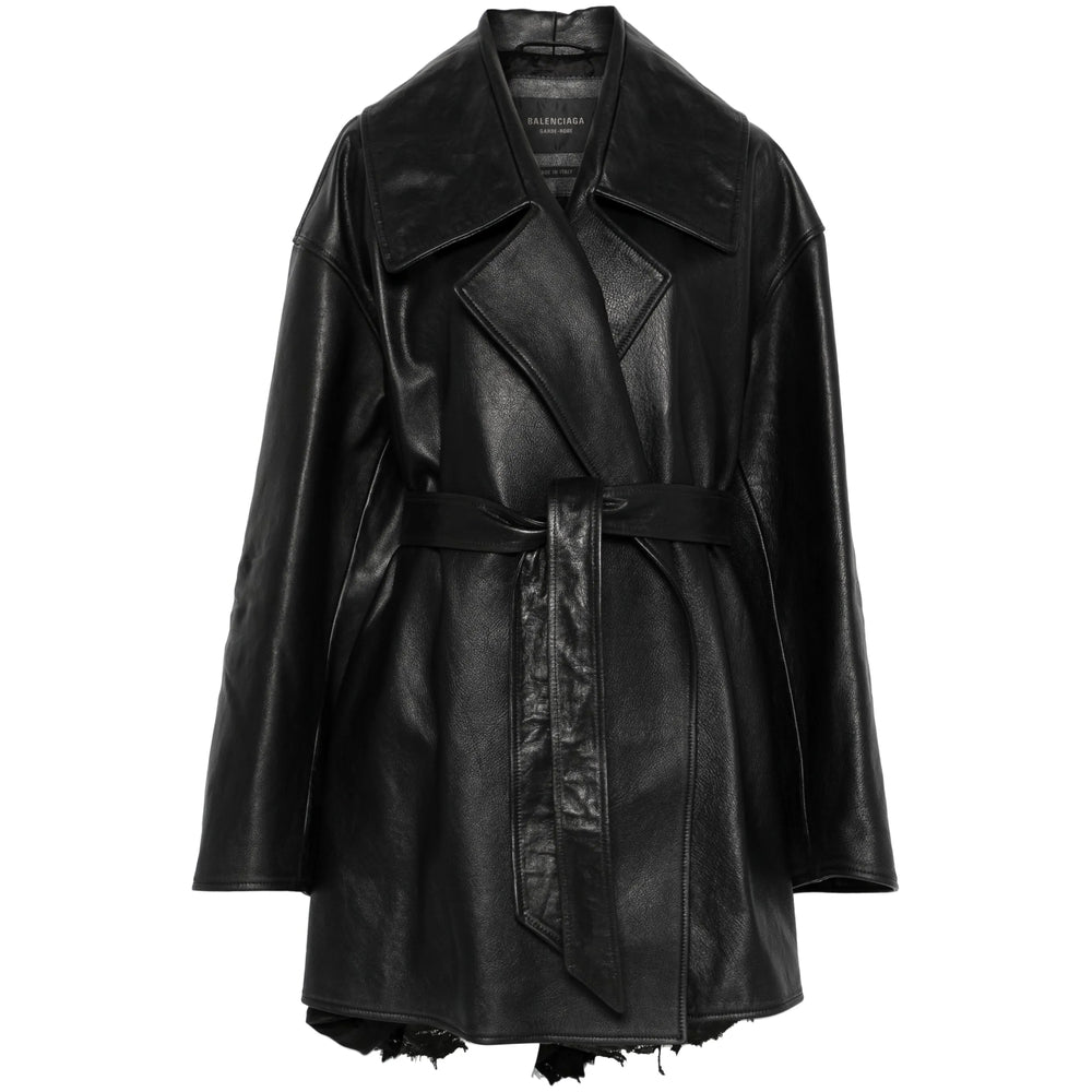 Balenciaga Black Jackets - Leather Jackets Women