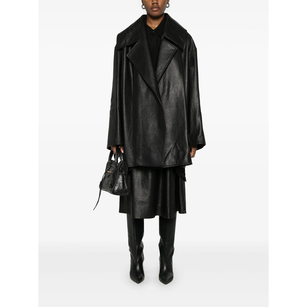 Balenciaga Black Jackets - Leather Jackets Women