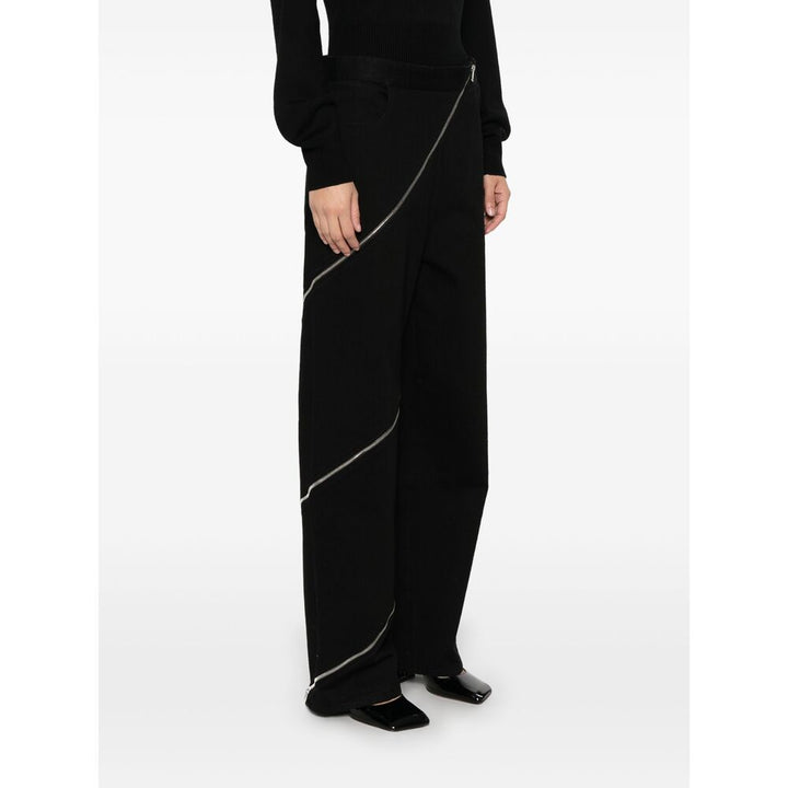 Alaïa Black Denim - Straight-Leg Jeans Women