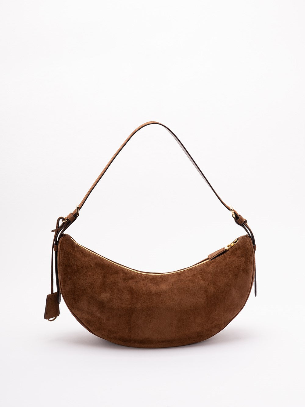 Prada Women `Prada Demi-Lune` Large Suede Shoulder Bag