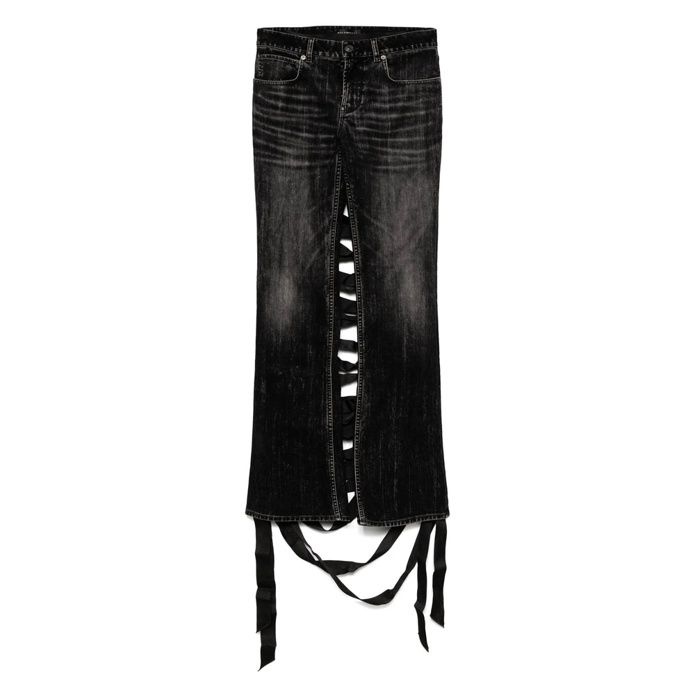 Balenciaga Black Denim - Straight-Leg Jeans Women