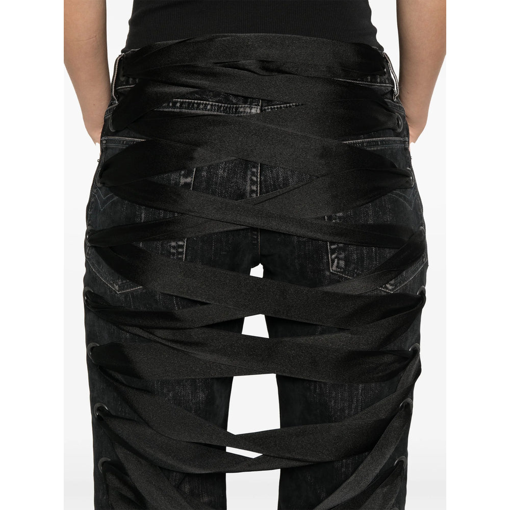 Balenciaga Black Denim - Straight-Leg Jeans Women