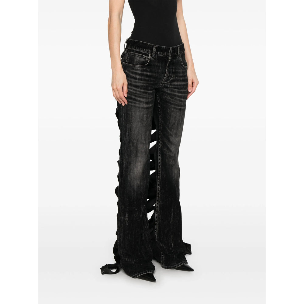 Balenciaga Black Denim - Straight-Leg Jeans Women
