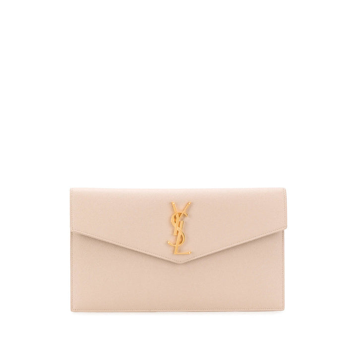 Saint Laurent Neutrals Clutch Bags Women
