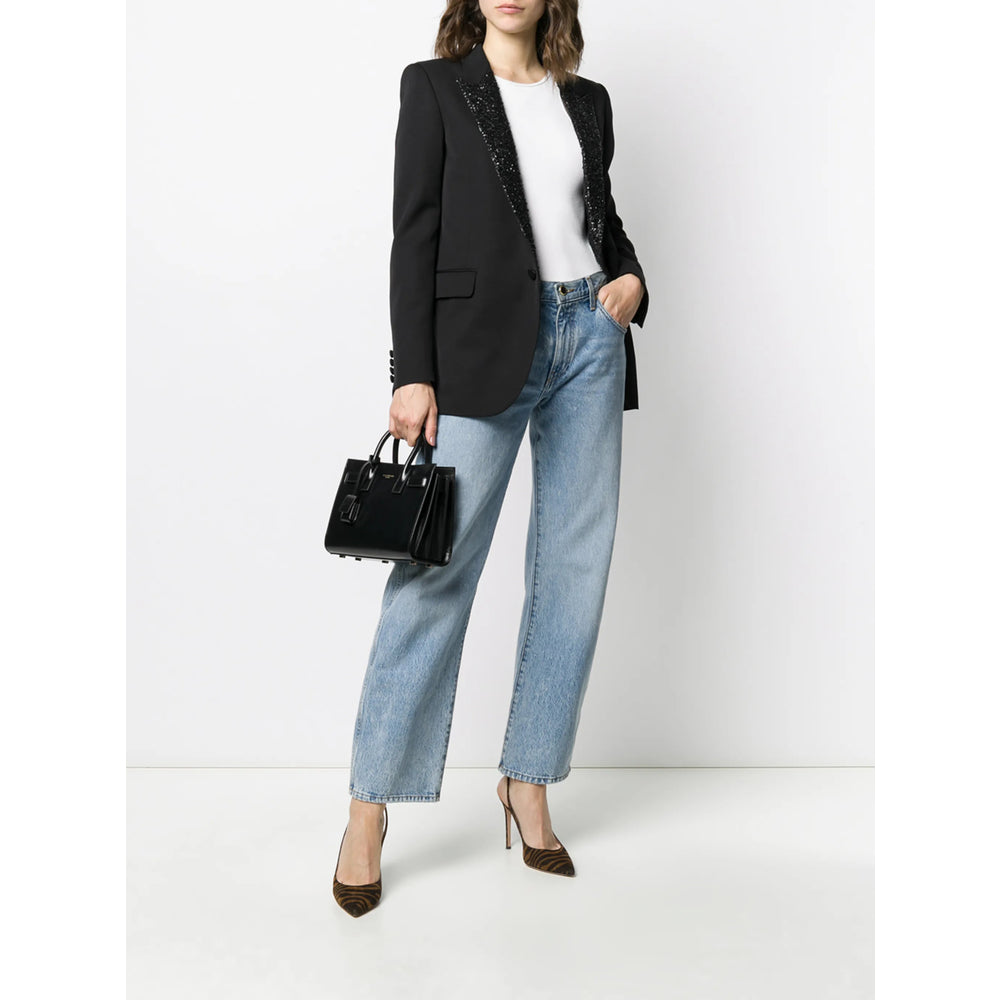 Saint Laurent Black Tote Bags Women