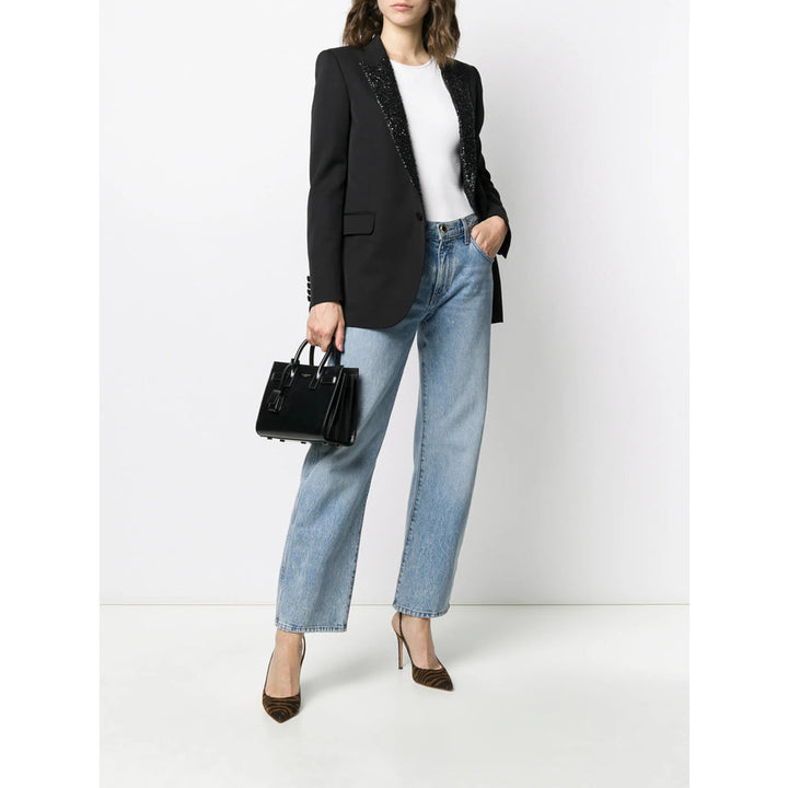 Saint Laurent Black Tote Bags Women
