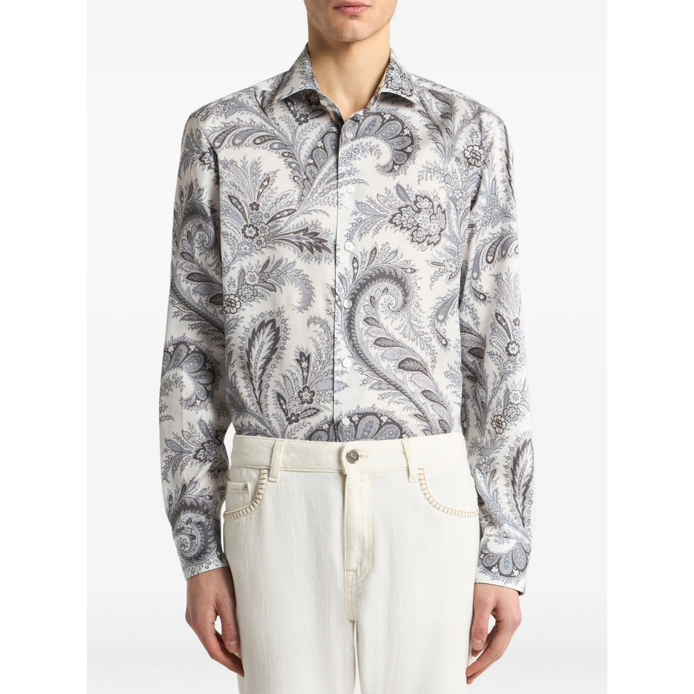 Etro Grey Shirts Men