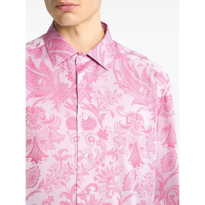 Etro Pink Shirts Men