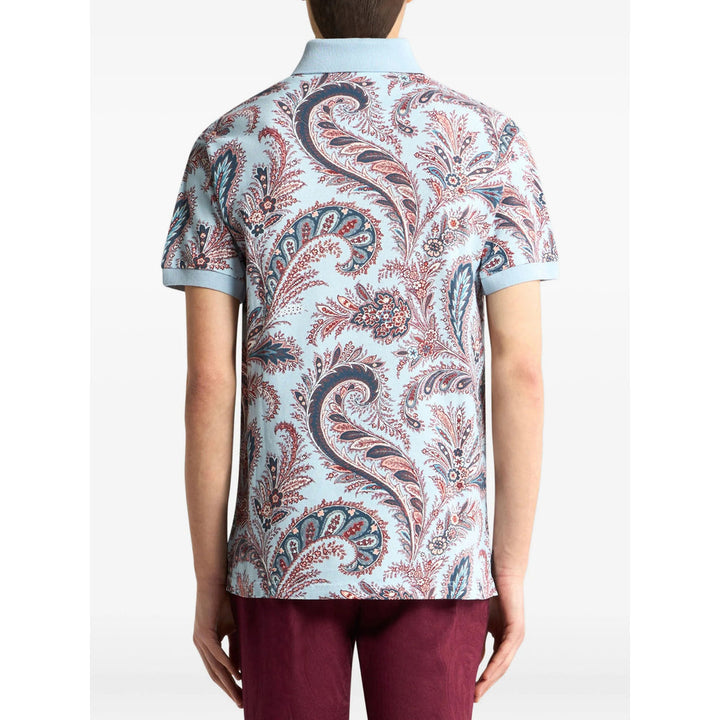 Etro Blue Polo Shirts Men