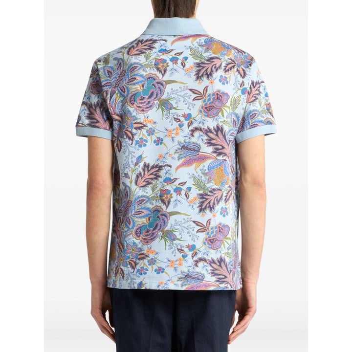 Etro Blue Polo Shirts Men