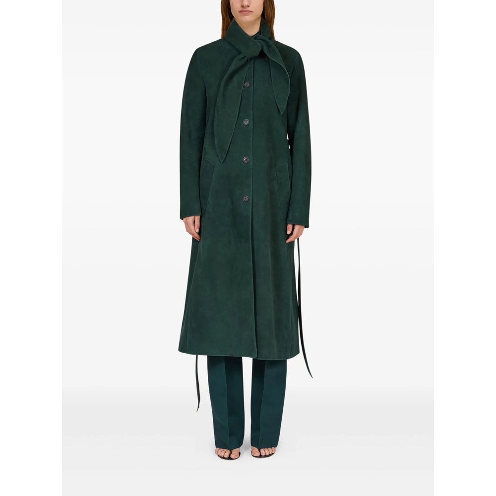 Ferragamo Green Trousers - Tailored Trousers Women