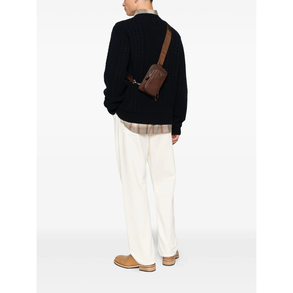 Prada Brown Messenger Bags Men