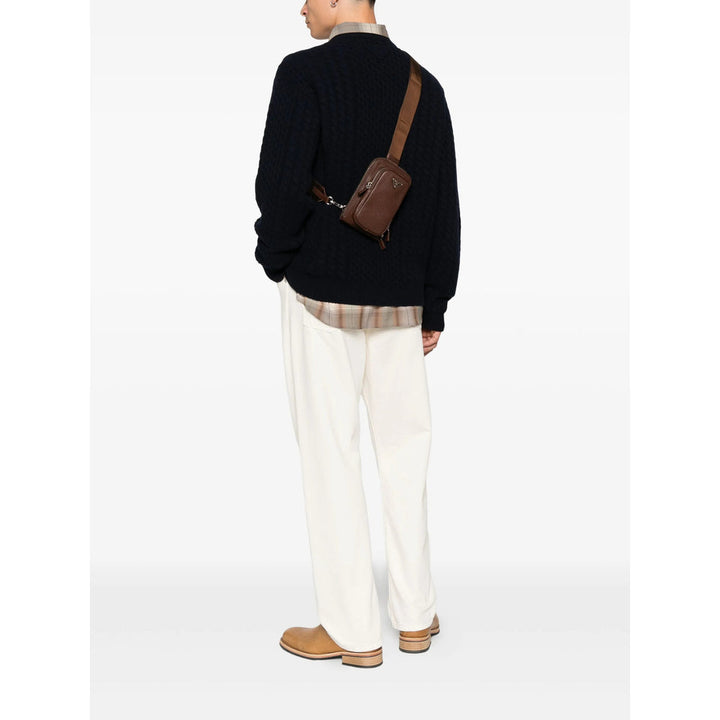 Prada Brown Messenger Bags Men