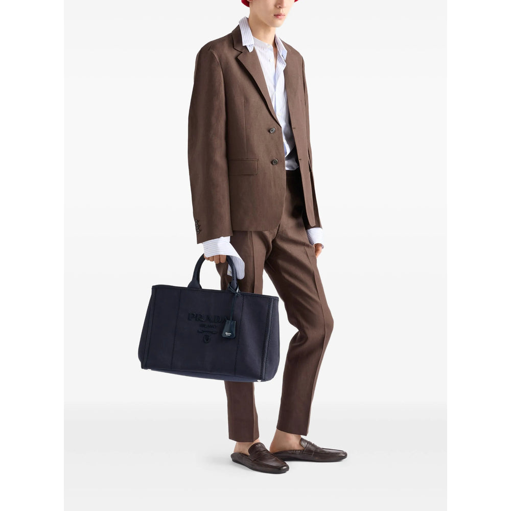 Prada Blue Tote Bags Men