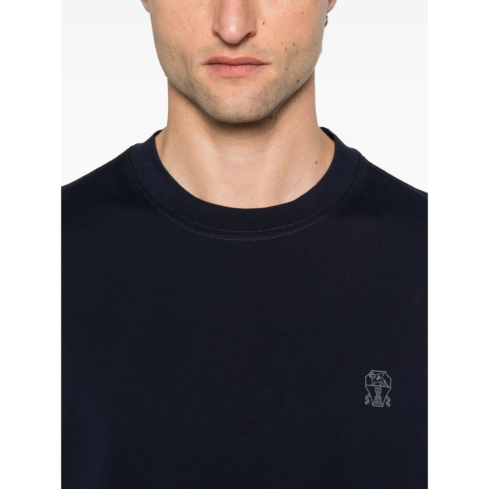 Brunello Cucinelli Blue T-Shirts & Vests - T-Shirts Men