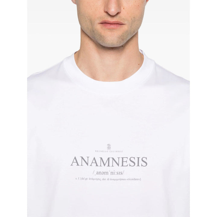 Brunello Cucinelli White T-Shirts & Vests - T-Shirts Men