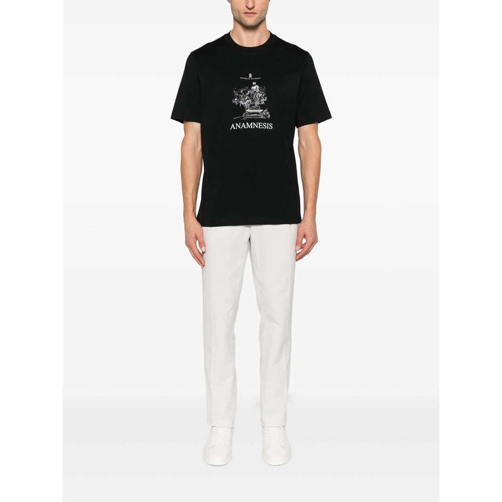 Brunello Cucinelli Black T-Shirts & Vests - T-Shirts Men