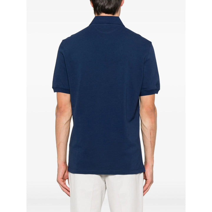 Brunello Cucinelli Blue Polo Shirts Men