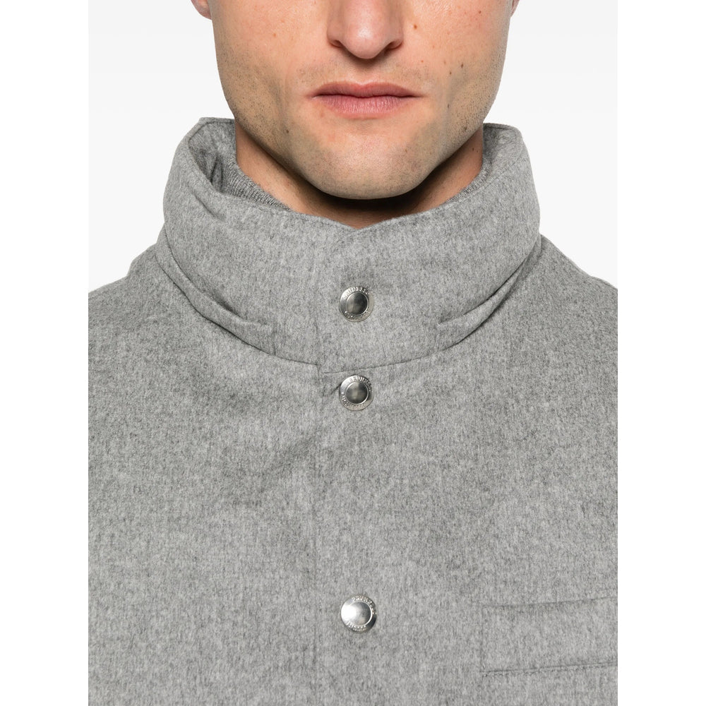 Brunello Cucinelli Grey Jackets - Waistcoats & Gilets Men