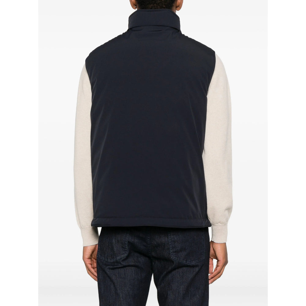 Brunello Cucinelli Blue Jackets - Waistcoats & Gilets Men