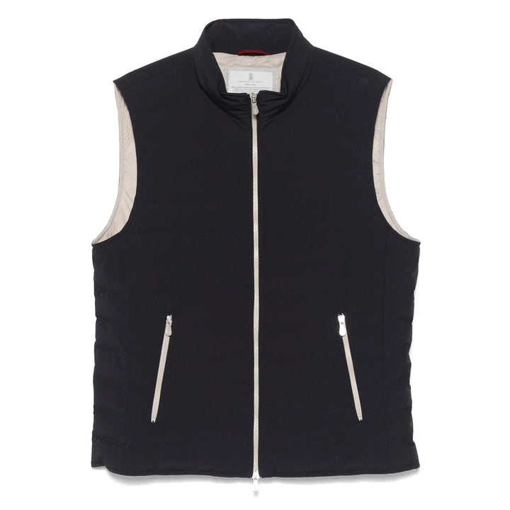 Brunello Cucinelli Blue Jackets - Waistcoats & Gilets Men