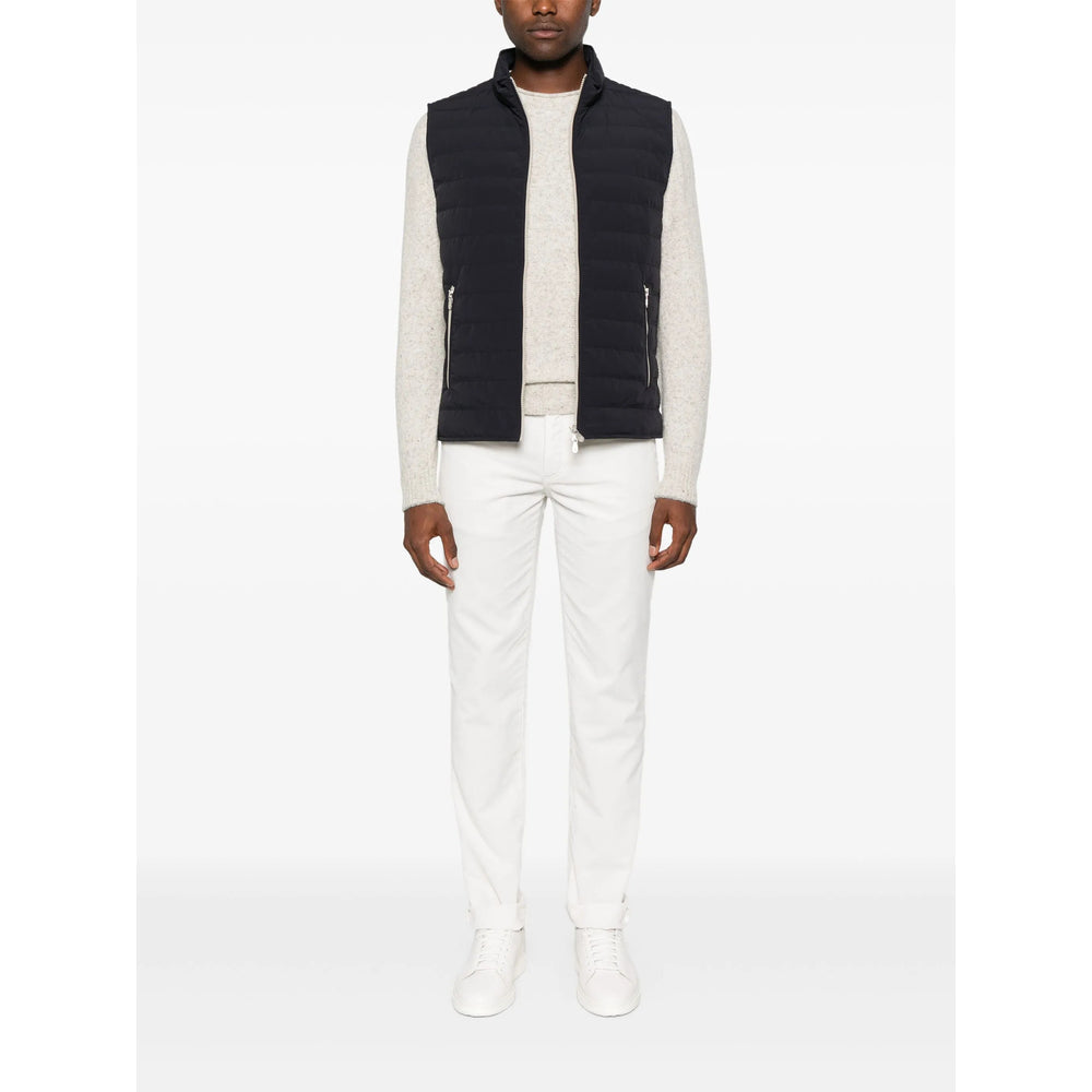 Brunello Cucinelli Blue Jackets - Waistcoats & Gilets Men